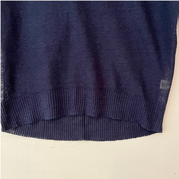Inhabit Lightweight Linen Crewneck Sweater with Back Keyhole Size P NWT - Picture 3 of 10